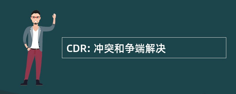 CDR: 冲突和争端解决