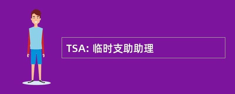 TSA: 临时支助助理