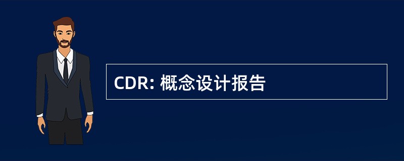 CDR: 概念设计报告