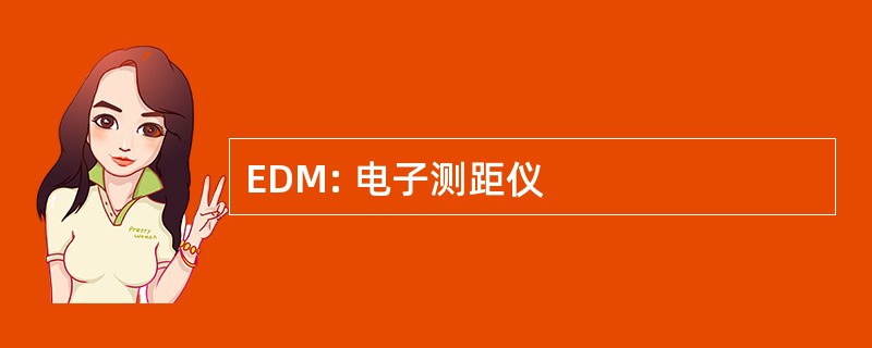 EDM: 电子测距仪