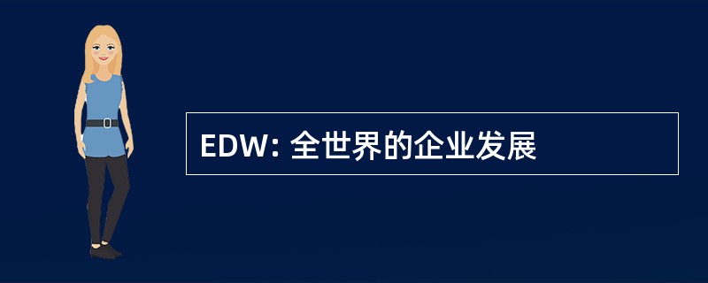 EDW: 全世界的企业发展