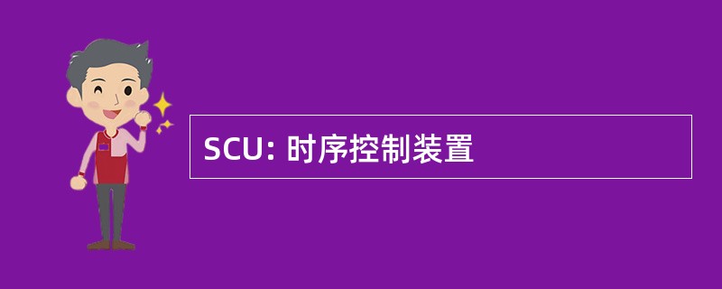 SCU: 时序控制装置