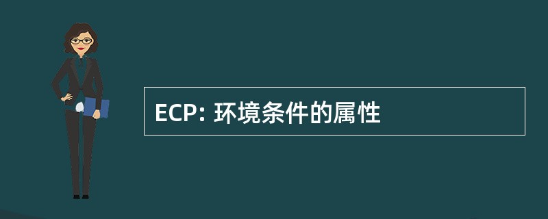 ECP: 环境条件的属性