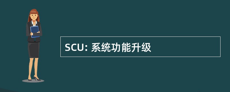 SCU: 系统功能升级