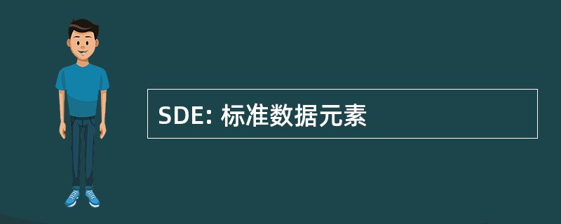 SDE: 标准数据元素