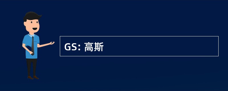 GS: 高斯