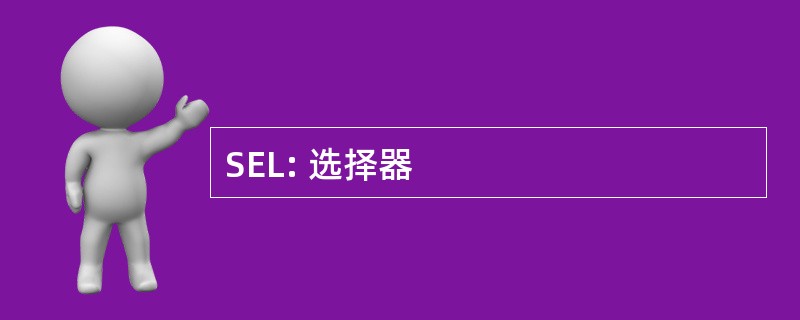 SEL: 选择器