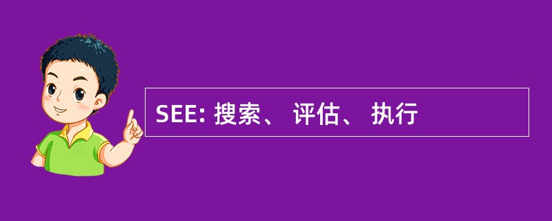 SEE: 搜索、 评估、 执行