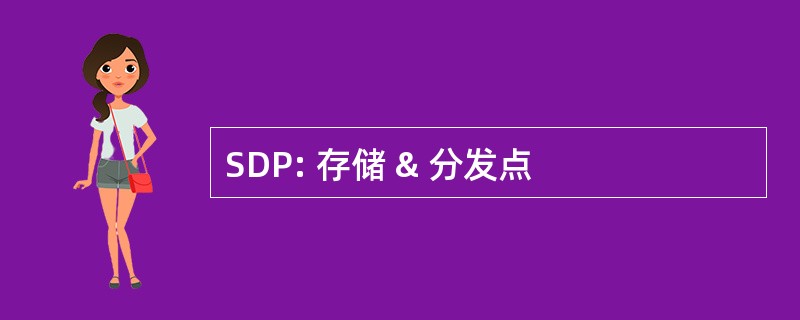 SDP: 存储 & 分发点