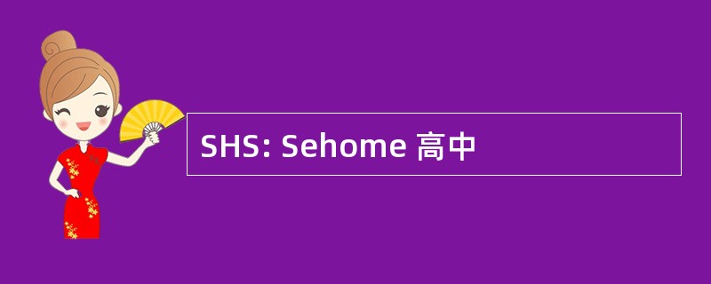 SHS: Sehome 高中