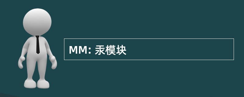 MM: 汞模块