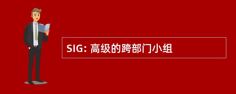 SIG: 高级的跨部门小组