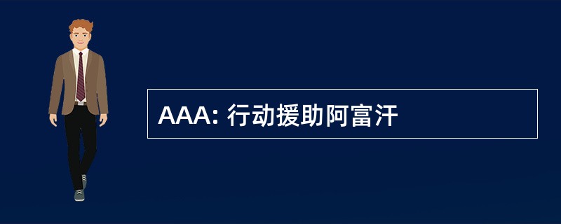 AAA: 行动援助阿富汗