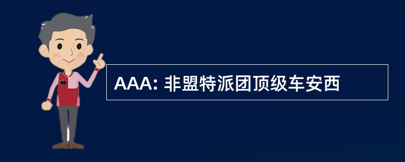 AAA: 非盟特派团顶级车安西