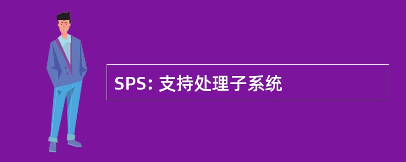 SPS: 支持处理子系统