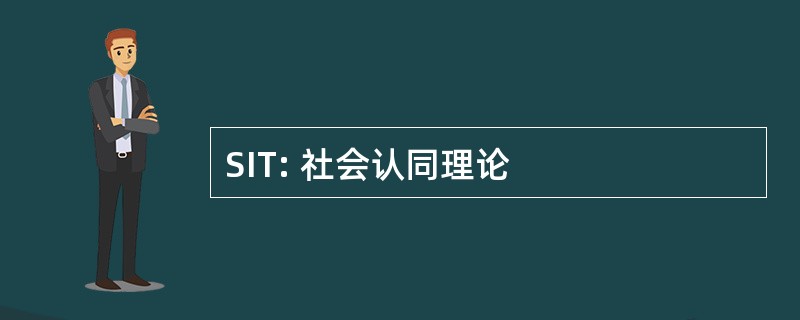 SIT: 社会认同理论