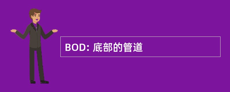 BOD: 底部的管道