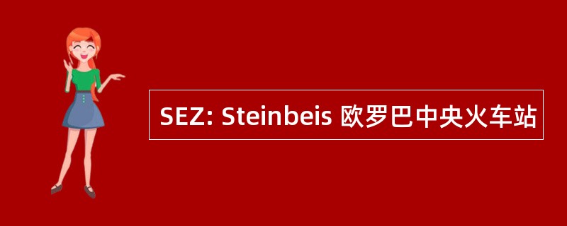 SEZ: Steinbeis 欧罗巴中央火车站