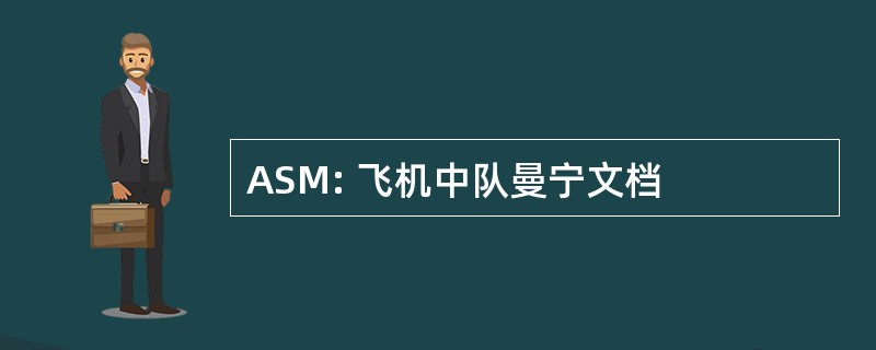 ASM: 飞机中队曼宁文档