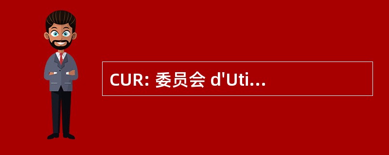 CUR: 委员会 d&#039;Utilisation Régionale