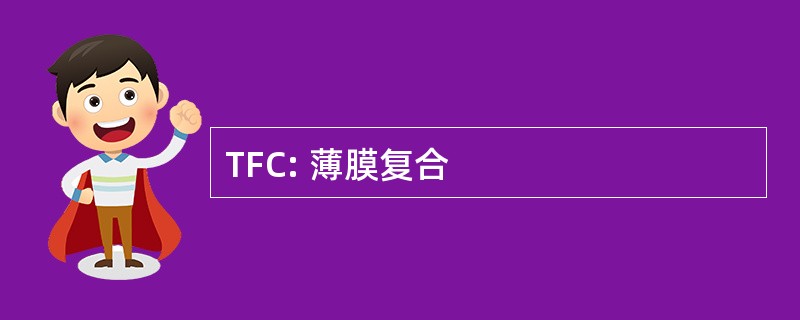 TFC: 薄膜复合