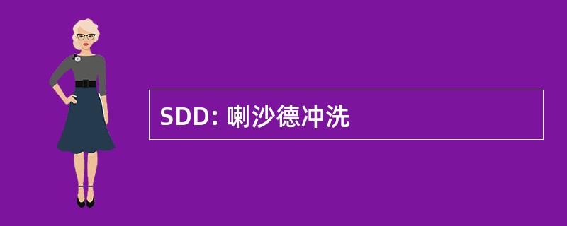 SDD: 喇沙德冲洗