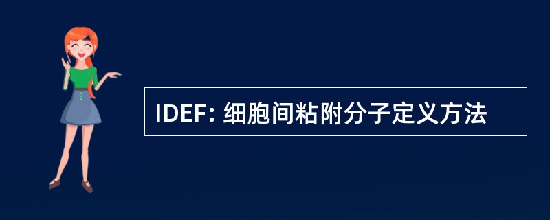 IDEF: 细胞间粘附分子定义方法