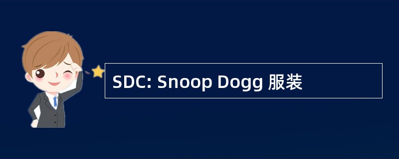 SDC: Snoop Dogg 服装