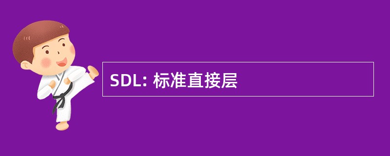 SDL: 标准直接层