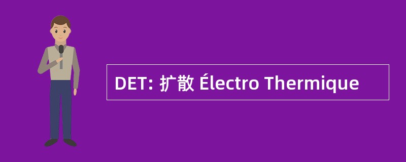 DET: 扩散 Électro Thermique