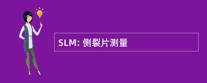 SLM: 侧裂片测量