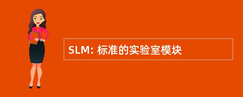 SLM: 标准的实验室模块