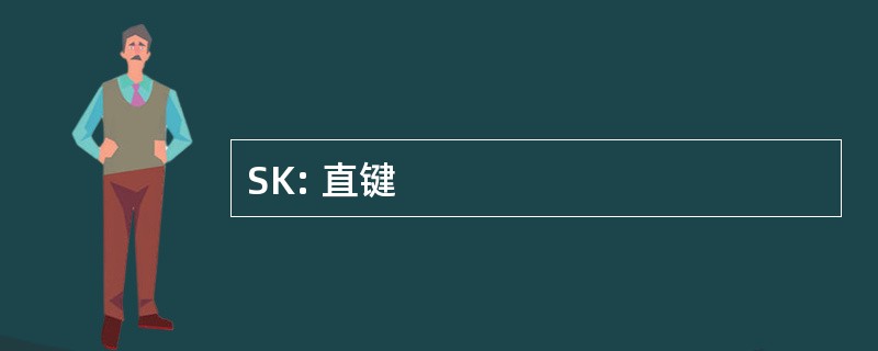 SK: 直键