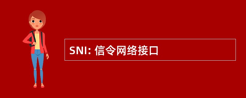 SNI: 信令网络接口