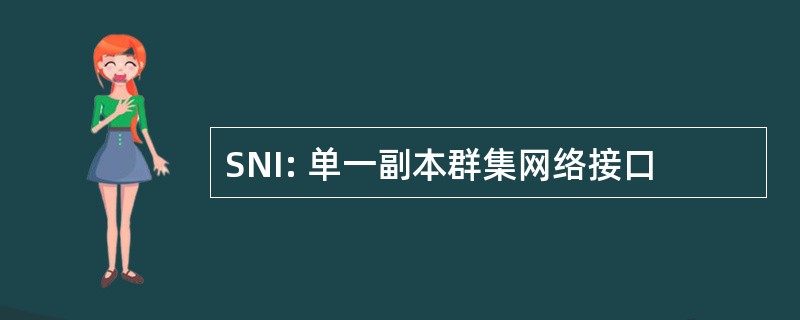 SNI: 单一副本群集网络接口