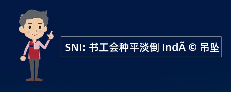 SNI: 书工会种平淡倒 IndÃ © 吊坠