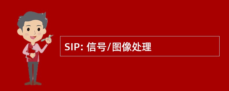 SIP: 信号/图像处理