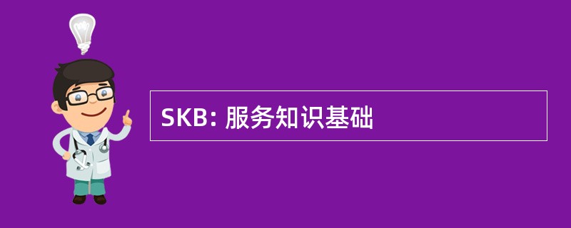 SKB: 服务知识基础