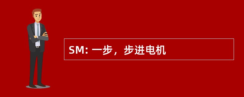 SM: 一步，步进电机