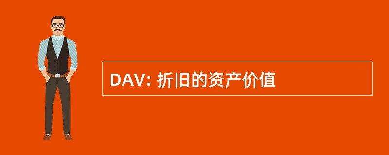 DAV: 折旧的资产价值