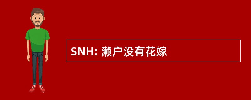 SNH: 濑户没有花嫁