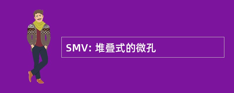 SMV: 堆叠式的微孔