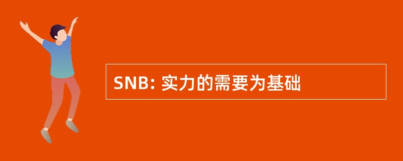 SNB: 实力的需要为基础