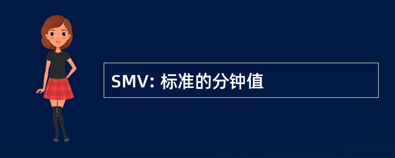 SMV: 标准的分钟值