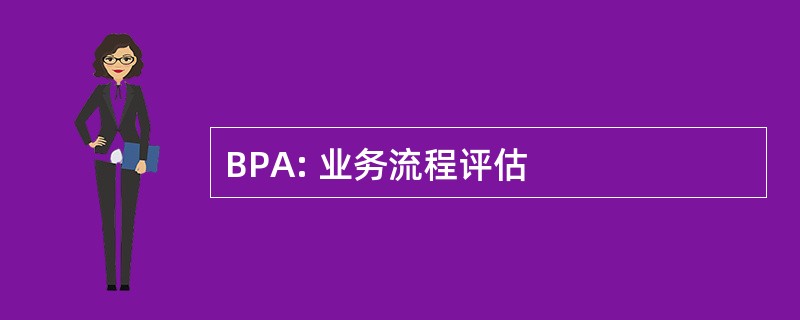 BPA: 业务流程评估