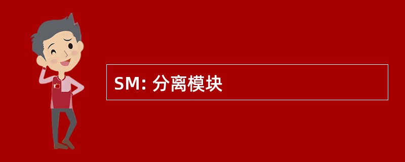 SM: 分离模块