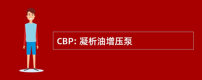 CBP: 凝析油增压泵