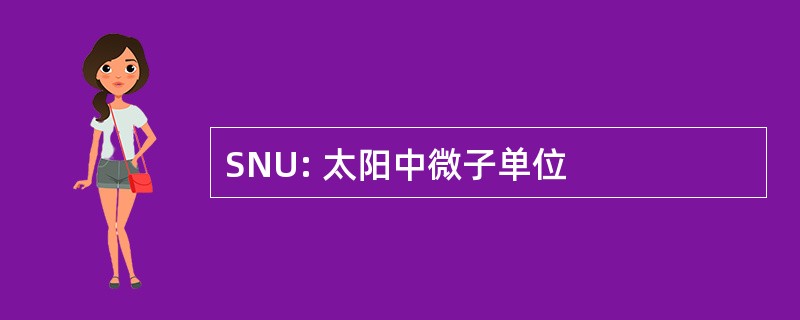 SNU: 太阳中微子单位