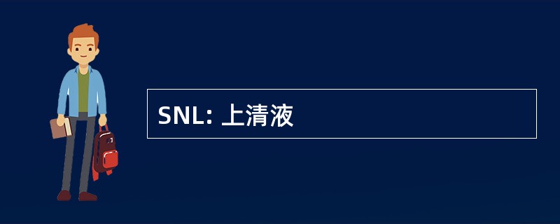 SNL: 上清液