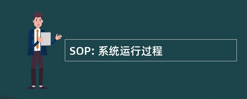 SOP: 系统运行过程